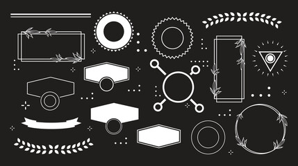 Obraz premium Mid-century Retro Badge Designs