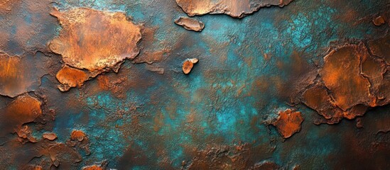 Textured Copper Surface, Abstract Design, Background