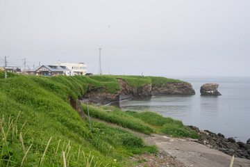 日本の北海道根室市の納沙布岬の美しい風景