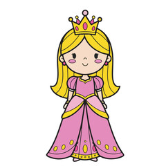 Adorable Princess Illustration Fairytale Character Design