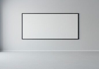 Obraz premium Empty Whiteboard Mockup in Modern Minimalist Room