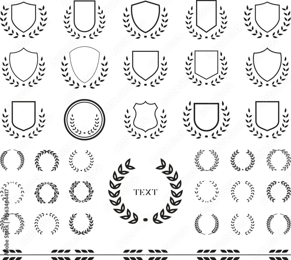 Fototapete Make your own custom badge - Ultimate vector design collection