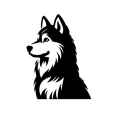 Graceful Husky Dog Vector Illustration – Husky Dog 33