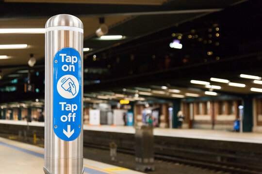 Opal card tap on and tap off point, Central Railway Station