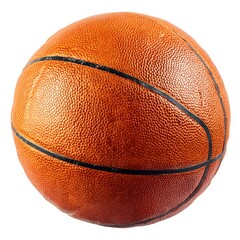 Isolated basketball ball for sports equipment and recreation on white background for basketball game