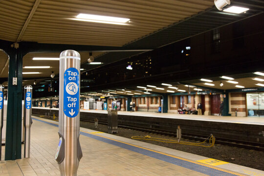 Opal card tap on and tap off point, Central Railway Station