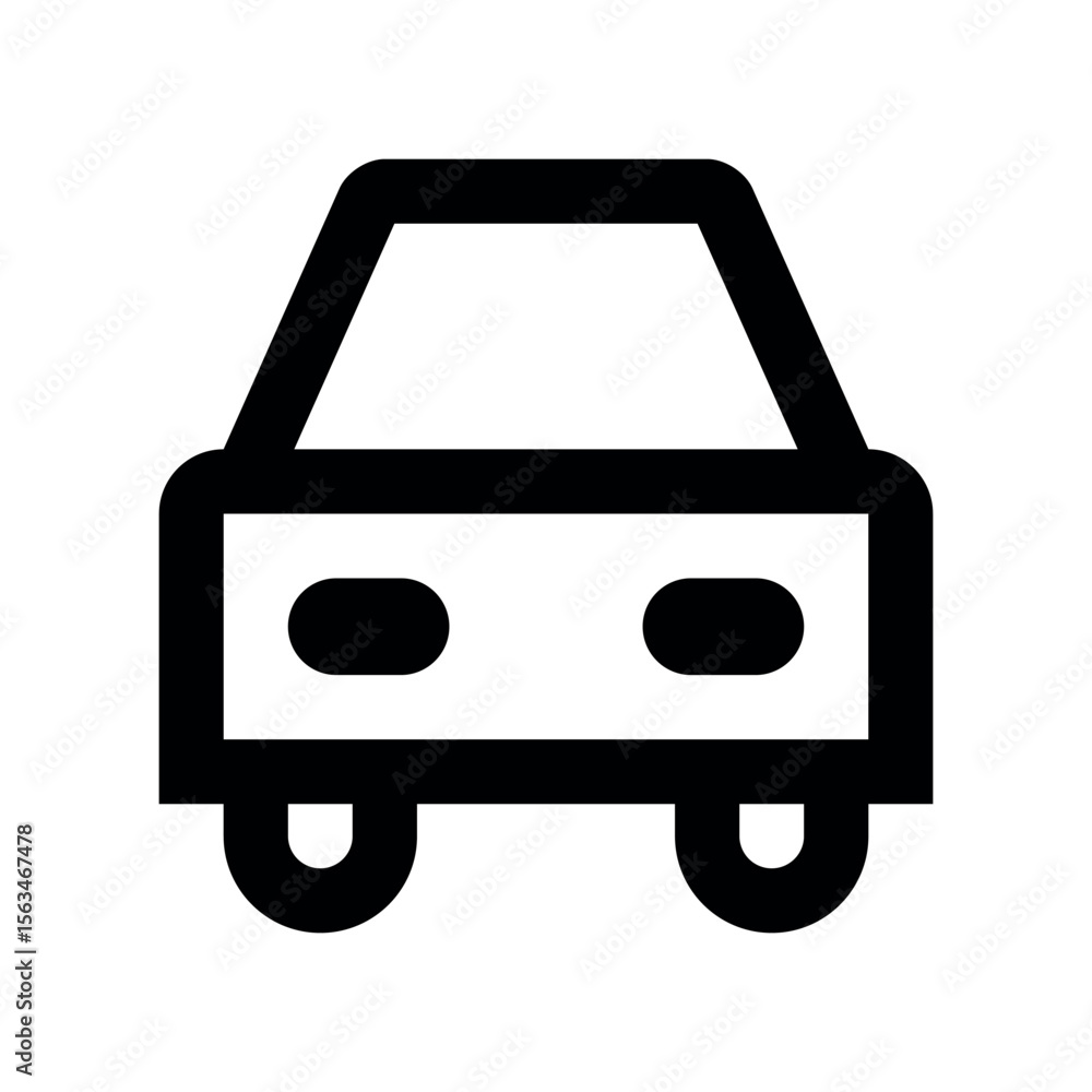 Aufkleber illustration of car icon simple vector illustration transport vehicle automobile design element grap