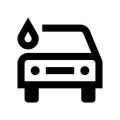 Illustration of car wash and auto detailing service icon representing cleaning and maintenance for vehicle exterior care needs vector