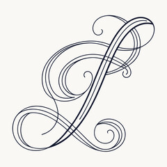 Elegant Hand Line Logo Element
