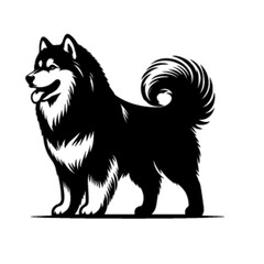 Adventurous Husky Dog Vector Illustration – Husky Dog 40