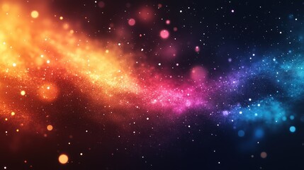 Cosmic Nebula Swirl, vibrant galaxy background, digital art, website design
