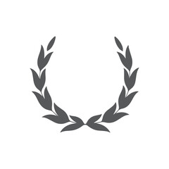 Laurel wreath silhouette vector design