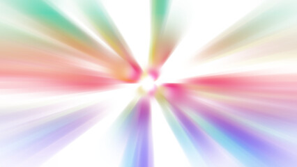 Obraz premium Transparent Background Rainbow Light Burst 