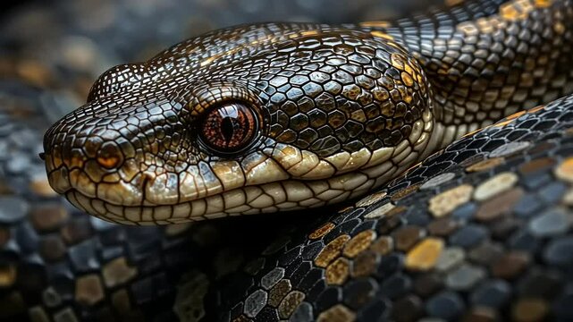 close up of a snake