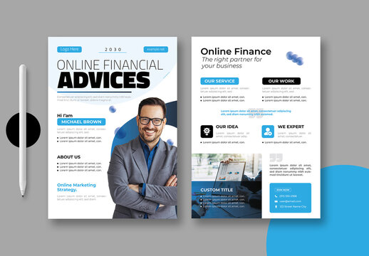 Creative Business Advice Flyer Template