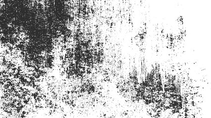 Black isolated on white background. Rough black and white texture vector. 