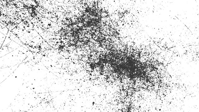 Rough black and white texture vector.  distressed backdrop Vector Illustration, grain noise particles, rusted white effect, grunge design elements . Black paint splattered , dirty, poster. 