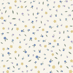 small flower seamless pattern on background