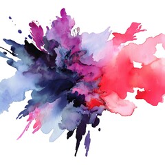 Abstract watercolor splatters (2)