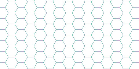 Naklejka premium Abstract grid pattern white hexagons. Abstract hexagon polygonal pattern background vector. seamless bright white abstract honeycomb background. 