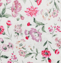 All Over Botanical Pattern with Soft Color Harmony