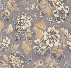 Gordijnen Bloemendesign All Over Botanical Pattern with Soft Color Harmony  © beautiful art