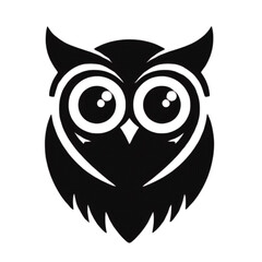 Fototapeta premium A stylish owl graphic showcases clean lines perfect for logo design, branding, and educational material, providing a modern, minimalist aesthetic.