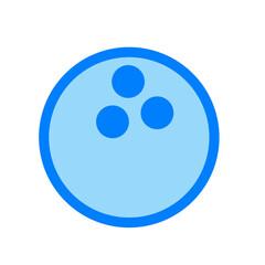bowling ball duotone icon