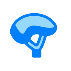 cycle helmet duotone icon