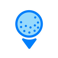 golf ball duotone icon