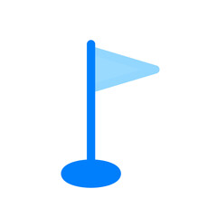 golf hole duotone icon
