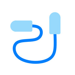jump rope duotone icon
