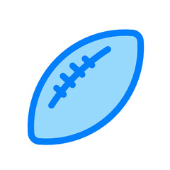 rugby ball duotone icon