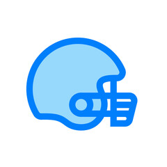 rugby helmet duotone icon