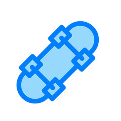 skateboard duotone icon