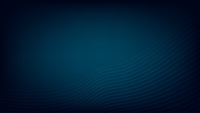 Abstract dark blue wave background with gradient texture and digital pattern