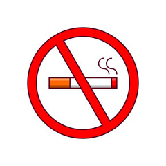 No Smoking Vector Icon Illustration