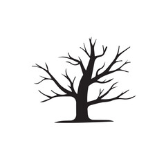 vector tree silhouette