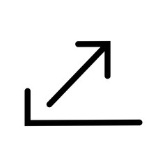 Growth Chart Icon - Upward Trend Arrow