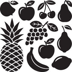 Fruit Silhouette Clipart Bundle – SVG PNG for Kitchen & Crafts

Tropical Fruit Silhouettes – Pineapple, Mango, and Citrus Designs

Juicy Fruit SVG Pack – Apple, Banana, Strawberry Vector Art

Fruit Ou