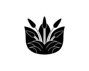 creative details Dried Grass Icon vector illustration	