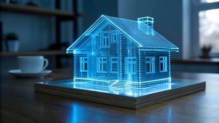 Digital house model smart home technology future design