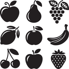 Fruit Silhouette Clipart Bundle – SVG PNG for Kitchen & Crafts

Tropical Fruit Silhouettes – Pineapple, Mango, and Citrus Designs

Juicy Fruit SVG Pack – Apple, Banana, Strawberry Vector Art

Fruit Ou