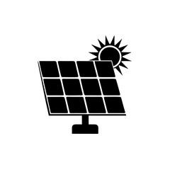 creative details solar panel icon vector illustration