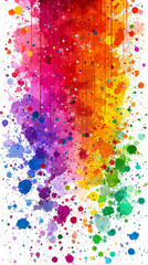 Color-drenched vertical art for smartphone screens.