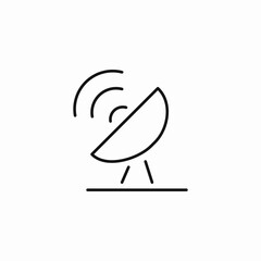 satellite antenna  icon sign vector