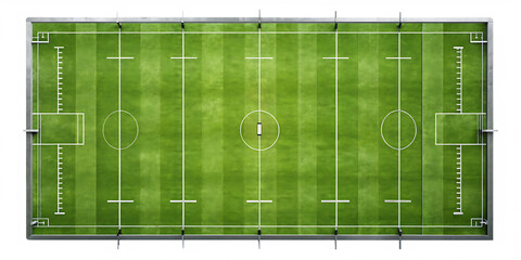 rugby pitch rugby pitch isolated on white background PNG , AI GENERATED