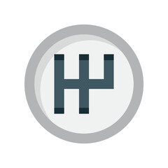 Illustration of manual transmission shift pattern diagram for car enthusiasts and automotive repair professionals guide 100 vector