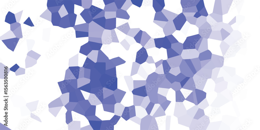 Poster abstract geometric mosaic pattern in shades of blue creating a modern and artistic aesthetic perfect