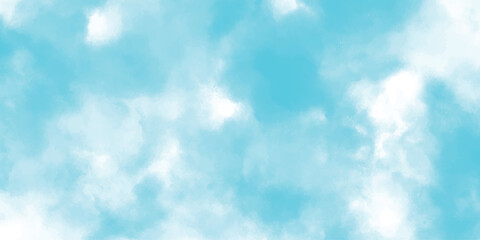 Abstract watercolor sky background featuring soft blue hues and cloudlike white shapes ideal for creative projects and modern designs